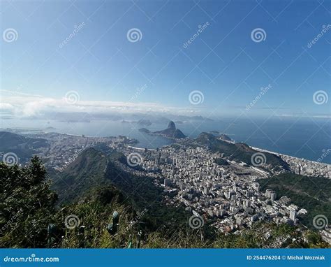Rio De Janeiro Landscape View From Corcovado Stock Photo Image Of