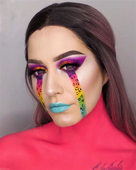 8 Genius Rainbow Makeup Looks Guaranteed To Wow At Pride Rainbow Makeup Makeup Looks Makeup