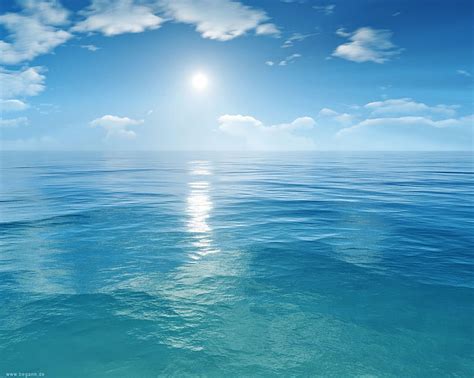 푸른 바다 바다 하늘 Hd 배경 화면 Wallpaperbetter