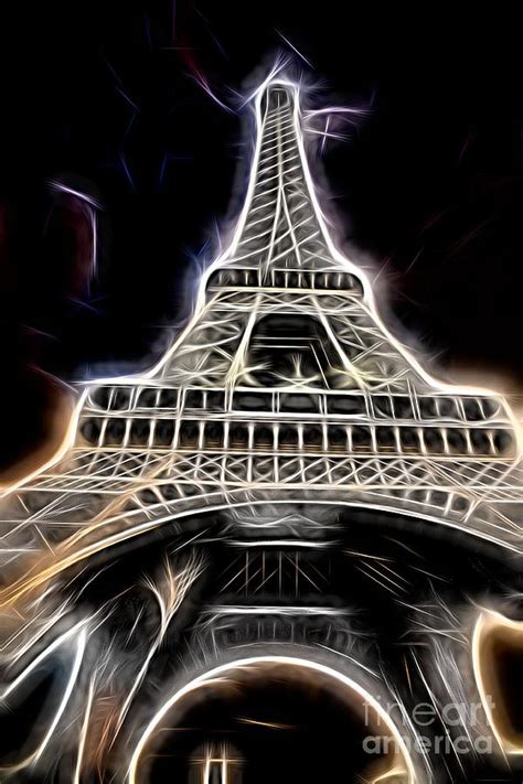 Eiffel Electrical Abstract Photograph By Chuck Kuhn Fine Art America