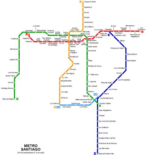 Mapa Del Metro De Santiago Para Descarga Mapa Detallado Para Imprimir