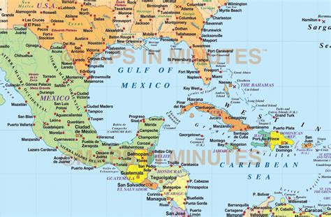 Printable Map Of The Caribbean Islands