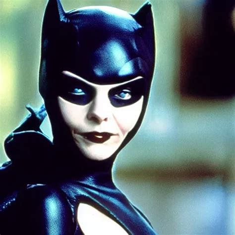 A Still Of Christina Ricci As Catwoman In Batman Stable Diffusion