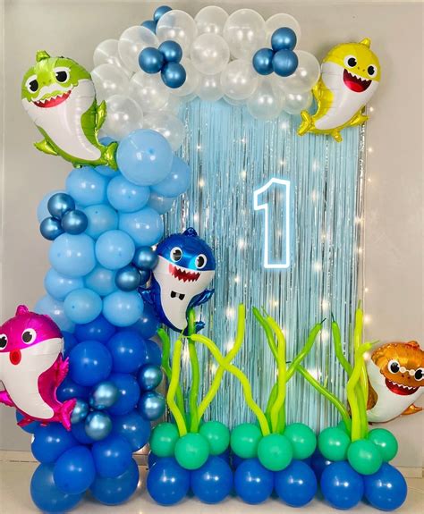 Baby Shark Theme Birthday Decoration For Boy Baby Shark Theme