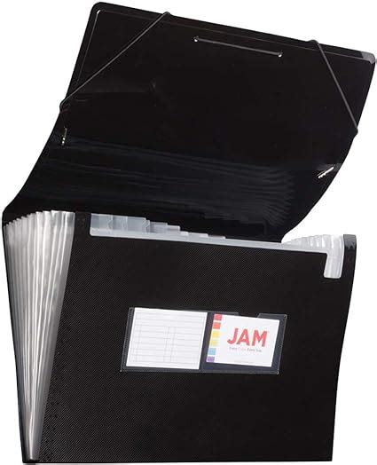 Jam Paper Accordion Folders 13 Pocket Plastic Expanding