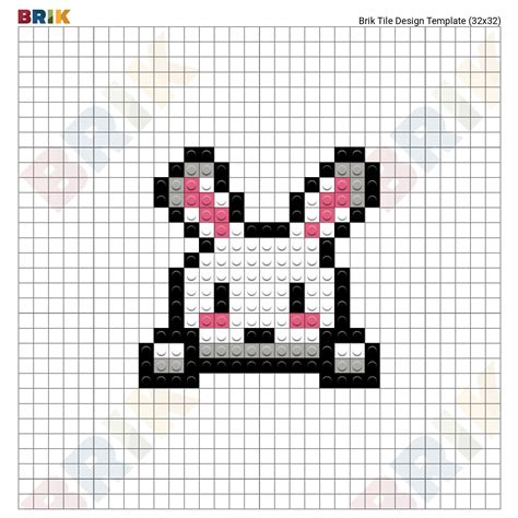 Bunny Pixel Art Grid