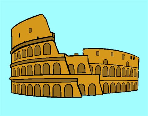 Además de ahorrarnos las filas, tambien vamos a gastar menos dinero seguramente. Dibujo de Coliseo romano pintado por en Dibujos.net el día ...