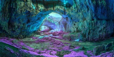 Mystical Cave In Bright Fantastic Colors By Sergii Zarev Us332