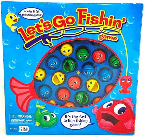 2015 Pressman Toy Corp Lets Go Fishing 1 4 Player Game Motorized