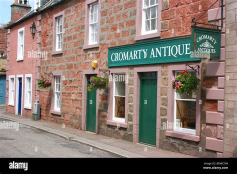 Quaint Old Antique Shop In The Historic Victorian Village Of Cromarty