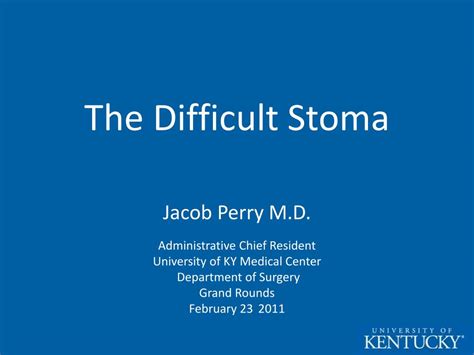 Ppt The Difficult Stoma Powerpoint Presentation Id257323