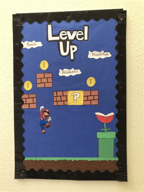 Super Mario Bros Bulletin Board Classroom Themes Game Themes School