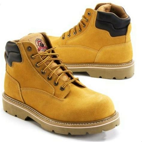 Mens Work Boots Brahma Wheat Bravo Ll Leather Steel Toe Size 9 12