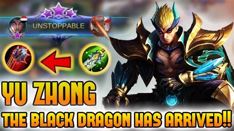 Yu Zhong Best Build Yu Zhong Black Dragon Gameplay New Hero Yu