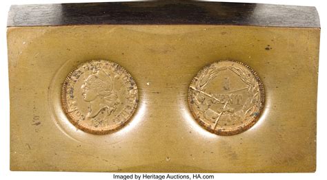 1861 Bashlow Confederate Cent Restrike Impressions In A Copper Lot