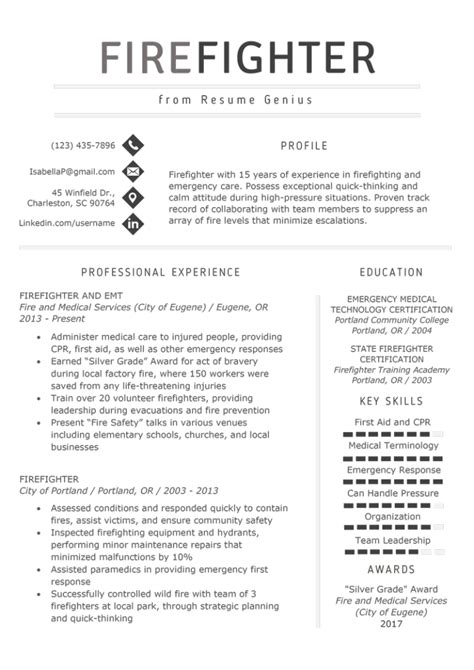 For those with excellent writing skills, these simple resume format for freshers in word file serve as a a lot of companies that call for applications from fresher as well as experienced staff are unaware about what. Free Firefighter Resume Template with Clean and Simple Design