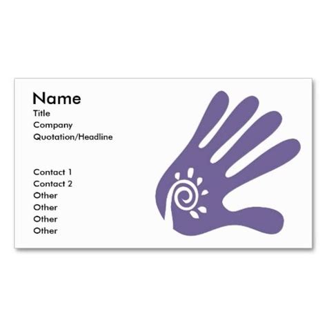 Massage Hand Business Card template | Business card template, Spa business cards, Massage business