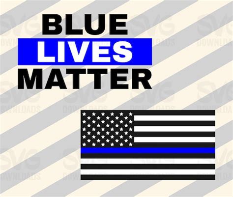 Blue Lives Matter Svg Digital Cut File