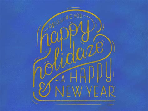 Happy Holidaze And A Happy New Year By Drew Barrett On Dribbble