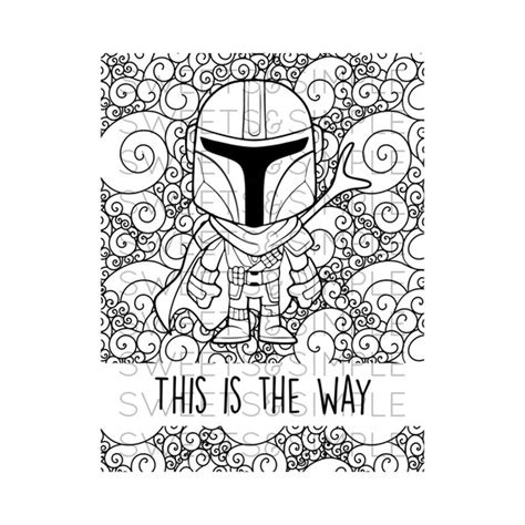 Space Bounty Hunter Coloring Page Adult Coloring Coloring Etsy Israel