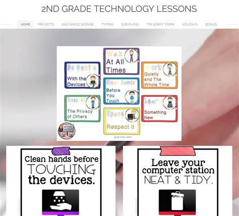 technology teaching resources with brittany washburn 2nd grade technology lessons and activities