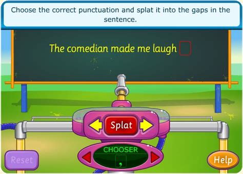 Capital Letters And Full Stops Games And Resources Punctuation Games And Resources Ks1