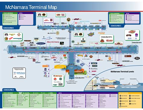 Detroit Airport Map Delta