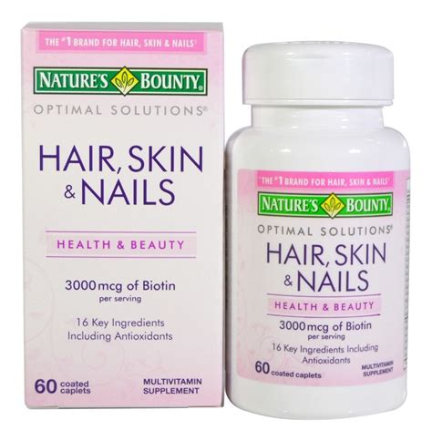 Hair Skin And Nails Natures Bounty 60 Cápsulas Importado Mercado Livre