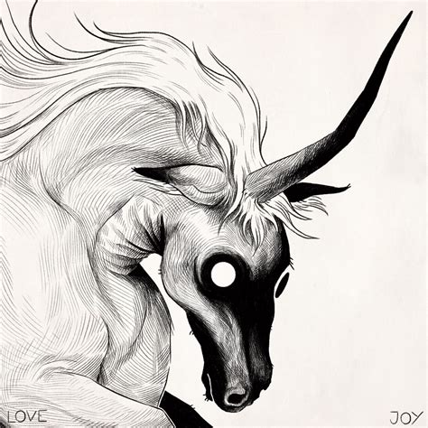 Evan Lovejoy Art Scary Drawings Unicorn Art Scary Art
