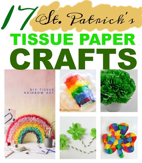 17 St Patricks Day Tissue Paper Crafts Salvage Sister And Mister