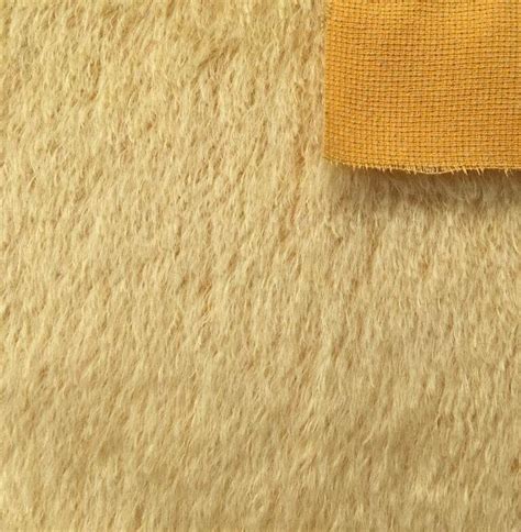 Mohair Fabric 12mm Teddy Yellow Amazing Craft