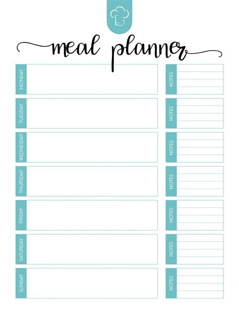 Meal Plan Template Google Sheets Free