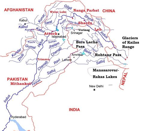 Map Indus River System Share Map