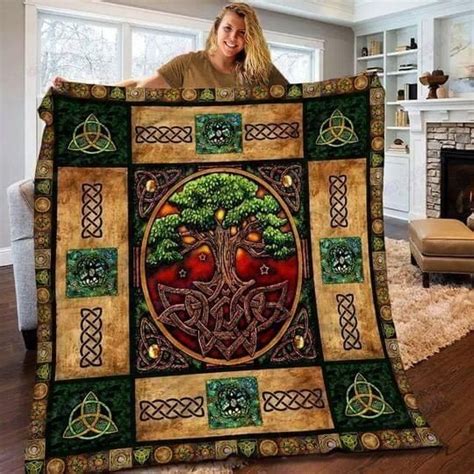 Irish Tree Celtic Quilt Blanket Corethermax