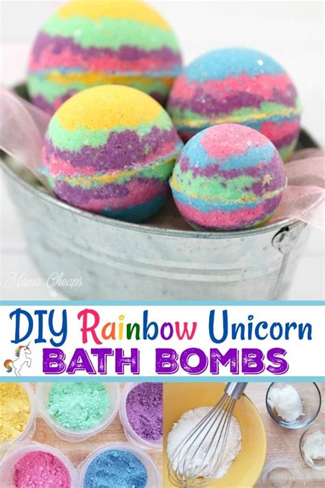 Diy Rainbow Unicorn Bath Bombs Mama Cheaps®