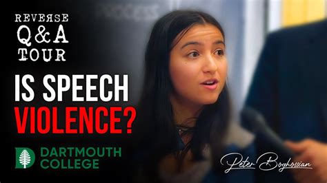 Is Speech Violence Dartmouth College Youtube