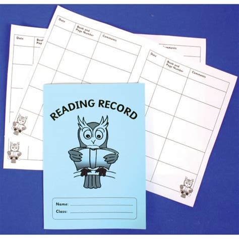 Reading Record Book 10 General Resources From Early Years Resources Uk