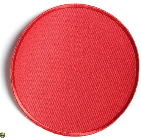 Red 4 Inch Round Blank Patch Embroidered Patches