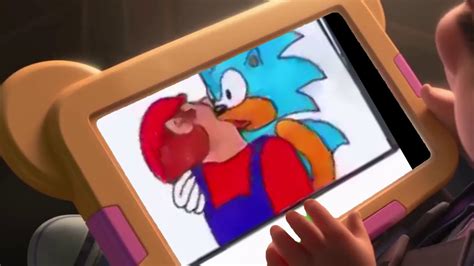 Wreck It Ralph 2 Mario And Sonic Kissing Meme Youtube