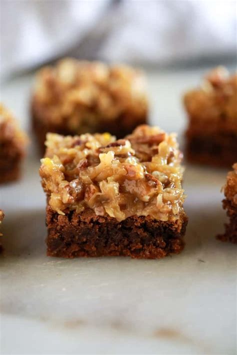Delicious frosting for a german chocolate cake. German Chocolate Brownies | Recipe (With images) | German ...