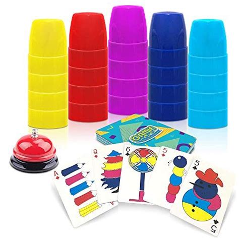 Gamie Stacking Cups Game With 54 Challenges 20 Stacking Cups Bell