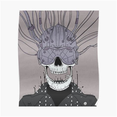 Steampunk Macabre Skull Poster For Sale By Emptystickers Redbubble