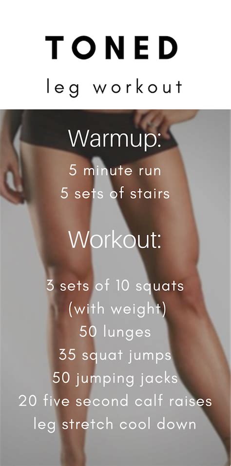 Leg Workout For Anyone Wanting To Get More Toned And Defined Legs