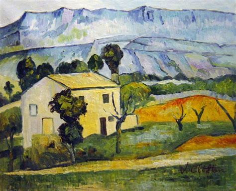House In Province Near Gardanne Painting By Paul Cezanne Reproduction