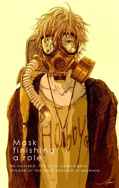 Pixiv Id 4066110 Gas Mask Art Anime Gas Mask Bloodborne Art