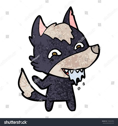 Cartoon Hungry Wolf Stock Vector Royalty Free Shutterstock