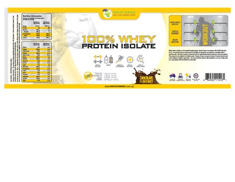 Need Label Designed For A Healthy Protein Powder Range Product Label
