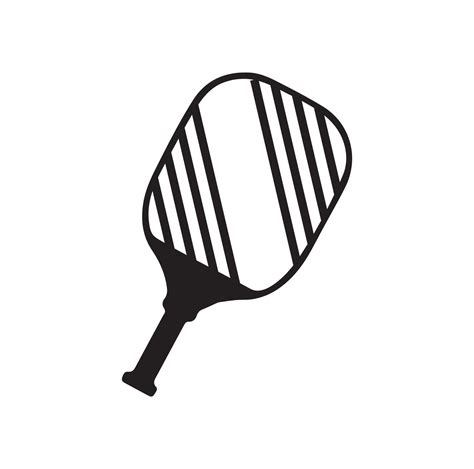 Pickleball Paddle Vector Illustration Pickleball Paddle And Ball