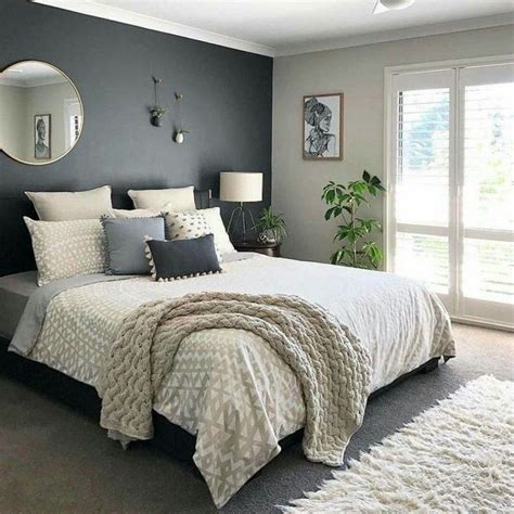 29 Delightful Bedroom Designs Ideas With Dark Wall That Breaks The