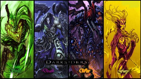 Darksiders The 4 Horsemen By Shabaazkhan On Deviantart